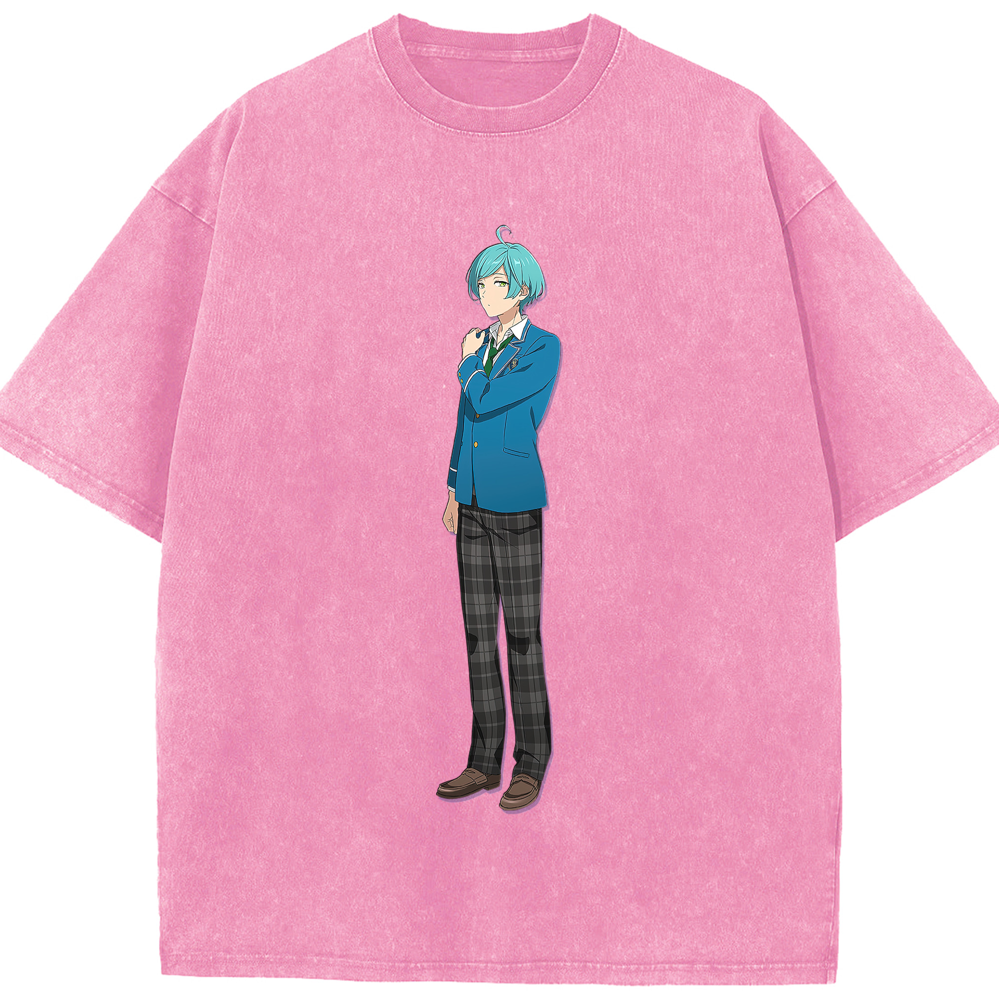 （画像用） あんさんぶるスターズ! Ensemble Stars 綿100% ヴィンテージ風 半袖Tシャツ（フロントプリント）